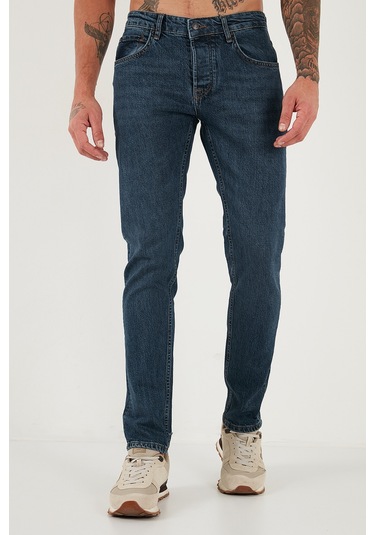 Buratti Pamuklu Slim Fit Normal Bel Dar Paça Jeans Erkek Kot Pantolon 1124C04Napoli Lacivert Buratti Pamuklu Slim Fit Normal Bel Dar Paça Jeans Erkek Kot Pantolon 1124C04Napoli Lacivert