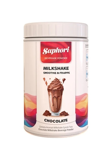 Saphori Çikolata Aromalı Milkshake & Smoothie İçecek Tozu 1 Kg 1 KG