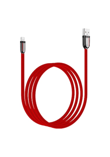 Hoco. U74 Usb To Lightning Şarj Data Kablosu - Kırmızı