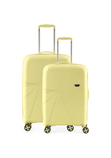 Ççs 5264 Büyük Orta 2 Li Valiz Seti Sarı