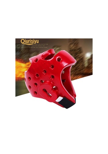 Kırmızı Boks Taekwondo Muay Thai Kask Baş Koruma Koruyucu Eğitim Dişlisi Kırmızı