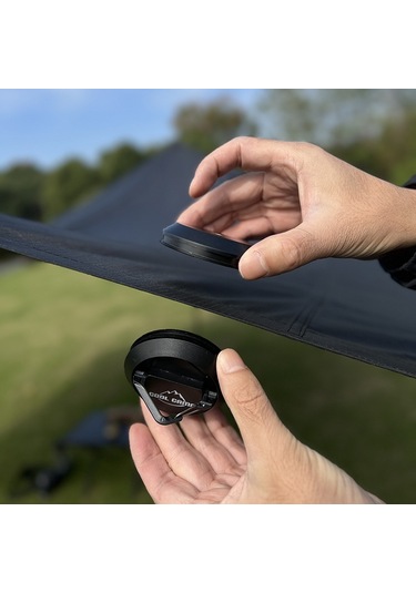 Cool Camp Cf-a208 Açık Kamp Manyetik Kanca Çadırı Skywalf Capital Kamp Sabit Araba Kamp Lambası Asılı Siyah Siyah