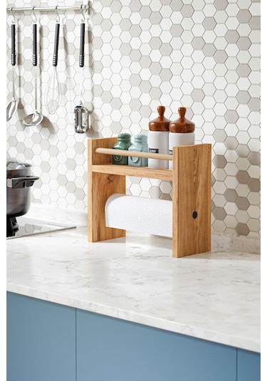 Rulo Havlu Takılabilir Baharatlık Standı Tezgah Üstü Düzenleyici