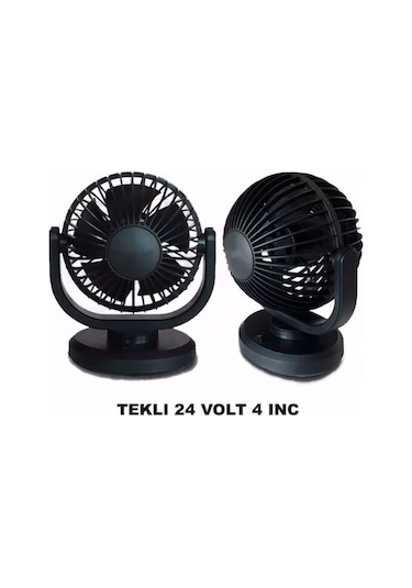 Niken Küçük Tek Başlı 24V 4 Inç Tüm Modeller Araç Içi Vantilatör