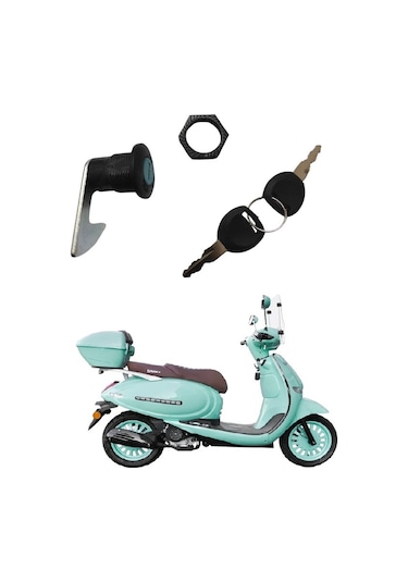 Yuki Bellini 50 / Bellini 125 Arka Port Bagaj Çanta Kilidi Siyah