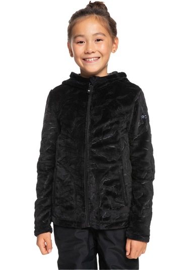 Roxy Igloo Gırl Kız Çocuk Polar Ceket Siyah Siyah