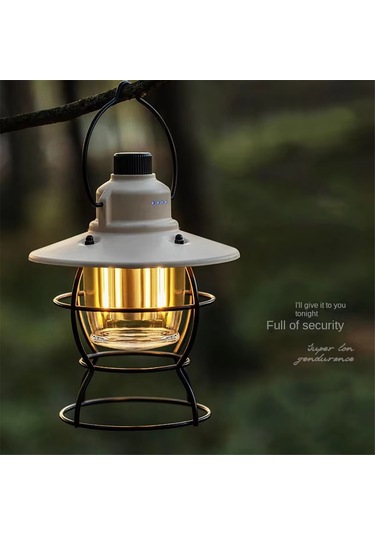 Şarj Edilebilir Led Kamp Lambası - Güçlü Aydınlatmalı Yeşil Yeşil