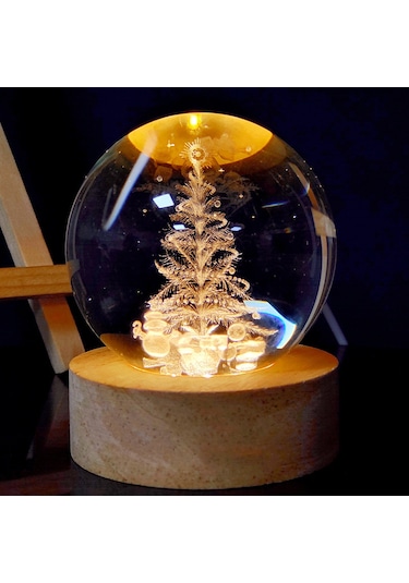 Qingmipy Güneş Sistemi Tasarımlı Ayarlanabilir Kristal Gece Lambası - Usb Bağlantılı Hediye Seçeneği Diğer