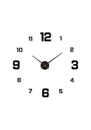 Teltree Yaratıcı 3b Led Duvar Saati - 60-90 Cm Akrilik Dekoratif Saat Dıy Renkli