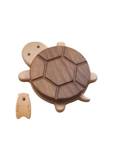 Ulzyvf Matı Masası Masası Kaplumbağa Kahverengi Kahve Kahve İçin Bardak Altlıkları Ahşap Ah Kahverengi