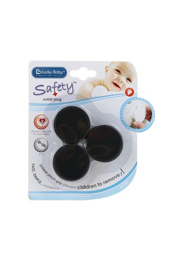 Wezone 6 Adet İngiliz Tipi Beyaz/ Siyah Abs Çocuk Elektrik Soketi Koruyucu Kapağı - Şok Engelleme, Kalıcı Kullanım, Kolay Kurulum
