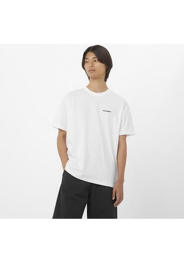 Salomon Logo Rx Tee M Whıte Erk T-shırt Lc2527400 Beyaz