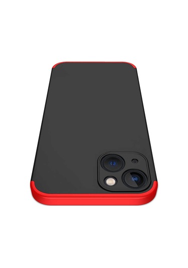 Apple Uyumlu iPhone 13 Mini Kılıf Zore Ays Kapak Siyah-Mavi