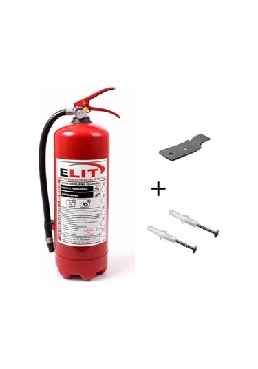 Ruhsata Uygun Köpüklü Yangın Söndürme Tüpü 6 KG ve Askı Aparatı