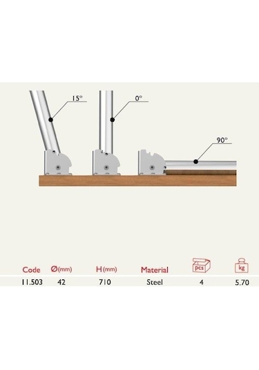 Katlanır Masa Ayağı 11.503 4'lü 001