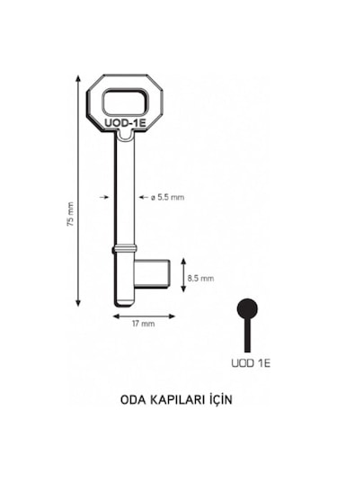 Maymuncuk Oda Kapısı Anahtarı Her Kilidi Açar - 2 Adet (11-13 Mm)