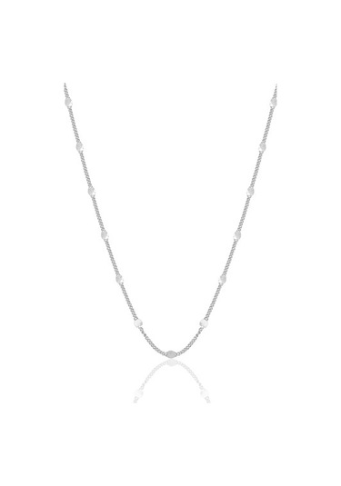 Gümüş Rodyumlu Pullu Gurmet Kolye Bileklik Seti