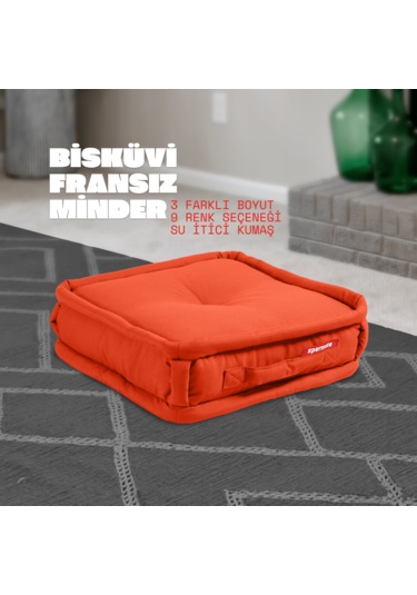 Xpermate Bisküvi Minder Petek Önü Fransız 45x45x14 Kremit