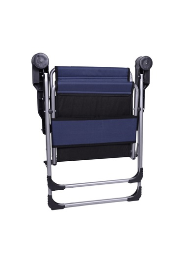 Alin Metal Kamp Sandalyesi 2''li Lüks Bardaklı Kamp Sandalyesi Ve Masa Set Fgt-01 Lacivert Lacivert