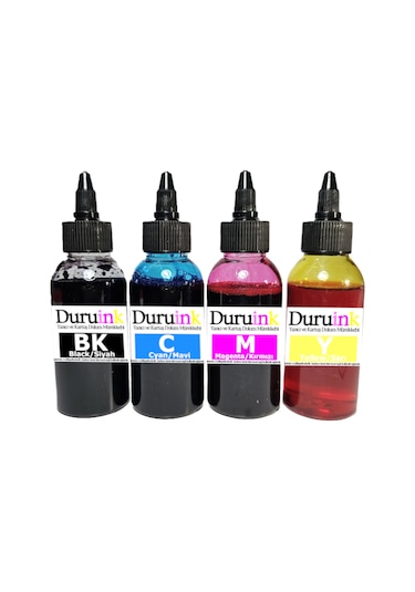 Duruınk Hp 6552 Hp 308 Kartuş Dolum Seti 4x100ml 4 Renkli Mürekkep