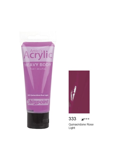 Bigpoint Akrilik Boya 75 Ml Quinacridone Rose Light 333