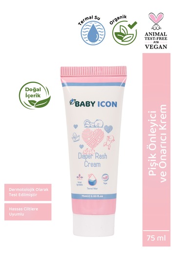 Baby Icon Organik Vegan Pişik Önleyici Ve Onarıcı Krem