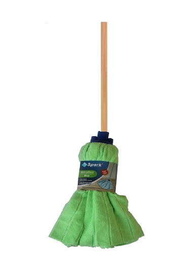 Spark Havlu Vileda Paspas Mop Large Ucu Ve Ahşap Sapı Takım