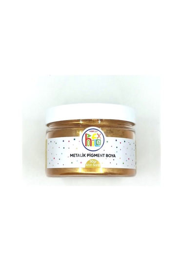 Epoksi Reçine Metalik Sedefli Pigment Toz Boya Altın Sarısı Renk 50 G