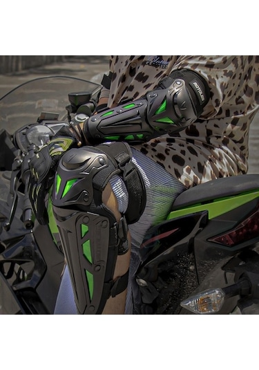 Dancemonkey Yeşil Sürme Pedleri Mt-05 Motosiklet Koruyucu Global Dişli Dirsek Cbtx 2'li Set Yeşil