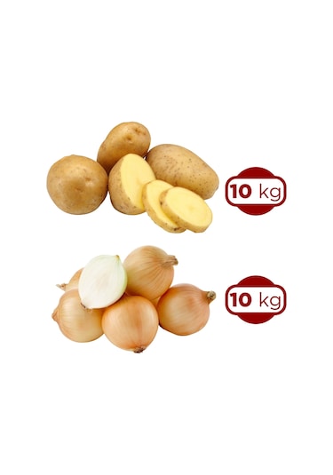 Geltat Patates Afyon 10 Kg Ve Kuru Soğan 10 Kg