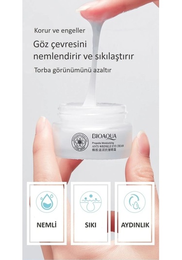 Bioaqua Kırışıklık Karşıtı Propolis İçerikli Nemlendirici Göz Kremi 20 G