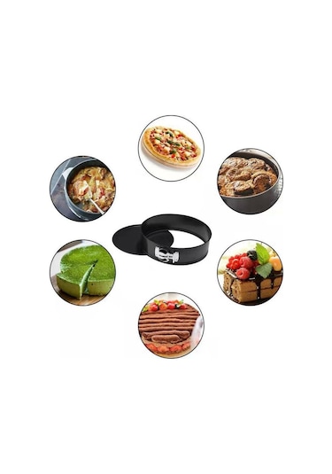 Sones 4'ü 1 Arada 4 İnç /7 İnç /9 İnç /10 İnç 1 Kalp Ve 3 Yuvarlak Pişirme Kabı Kek Kalıpları Fırın Tepsileri