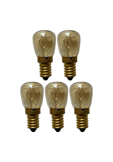 5 Adet Ledvance 25w Sarı Işık E14 Duylu İnce Duy Fırın Ampulü