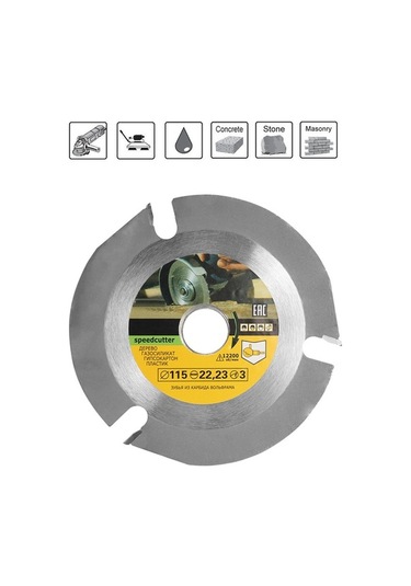 Novahub 115mm 3 Dişli Tungsten Carbide Testere Diski - Ahşap, Plastik Kesim İçin Yüksek Karbon Çelik - Açı Taşlama Aksesuarı