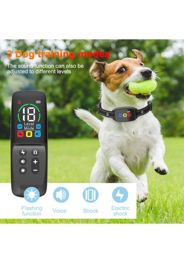 Lemestar Köpek Eğitim Tasması - 3 Modlu Ses, Titreşim 800m Menzil, Ip67 Su Geçirmez, 30 Gün Pil Ömrü