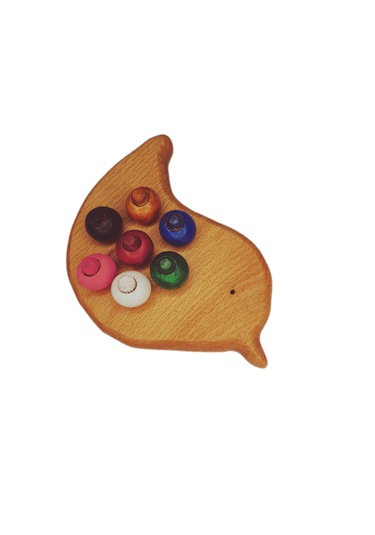 Boncuk Dizme Oyunu Ahşap Kuş
