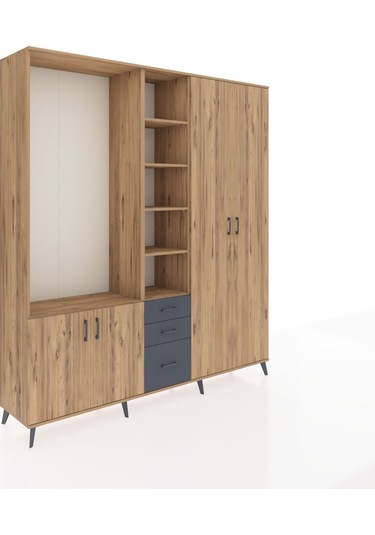 Hyperion Dolap 13 Raflı 3 Çekmeceli 4 Kapaklı 220x44x243 Çam-çam/antrasit Atlas Çam/antrasıt Hyperion Dolap 13 Raflı 3 Çekmeceli 4 Kapaklı 220x44x243 Çam-çam/antrasit Atlas Çam/antrasıt