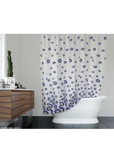 Zethome Günce Banyo Duş Perdesi 3795 Çift Kanat 2X100X200 Çok Renkli