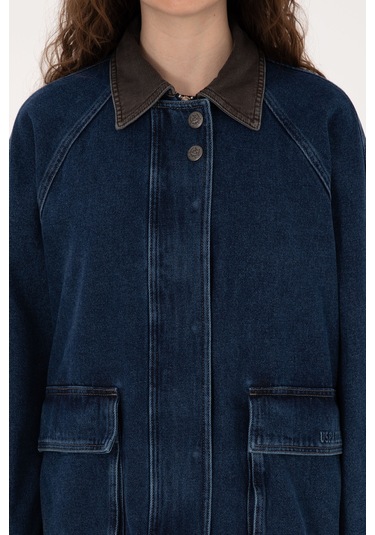 U.s. Polo Assn. Kadın Koyu Mavi Gömlek Jean 50309434-dn0023 Dark Blue