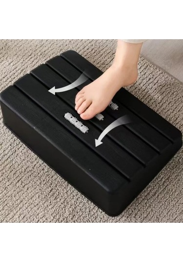 Wondernest Silindir Ofis Masası Masaj Liken Footrest Dışkı Beyaz Ayak Desteği Vn Beyaz