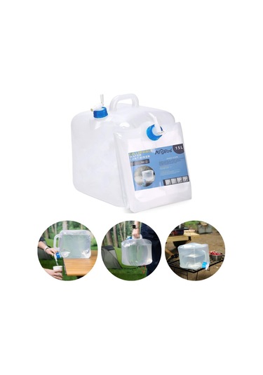 Katlanabilir Musluklu Su Bidonu - 15 Litre - Su Sebili - Argeus
