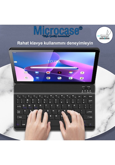 Lenovo Uyumlu Tab M10 3.Nesil TB328FU 10.1 Bluetooth Klavyeli Kılıf BKK4