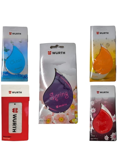Würth 5 Çeşit Karışık Asma Kokuları 5 Adet