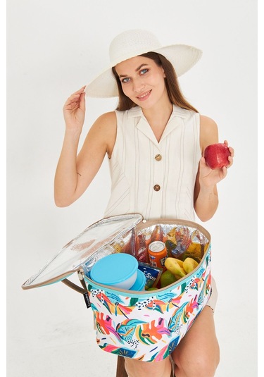 Superbag 22 Litre Piknik/kamp Çantası Sepeti. Termal Termos Çanta Sıcak-soğuk Koruma Sağlar Luca-20250136 Luca Çok Renkli