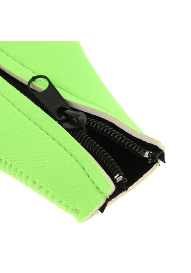 Homyl 10 Adet Şişe Soğutucu Tutucu Neopren Fermuar Bira Yeşil Yeşil