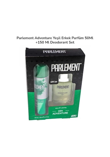 Parlement Adventure Yeşil Erkek Parfüm 50ml+150 Ml Deodorant Set