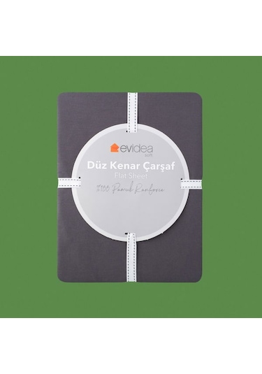 Evidea Soft Basic Tek Kişilik Düz Kenar Çarşaf - Antrasit - 160x240 Cm Antrasit