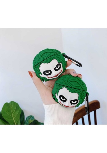 Iphone 1/2. Nesil Uyumlu Koruyucu Bluetooth Kulaklık Kılıfı Joker Figürlü Joker Airpods 1/2. Nesil