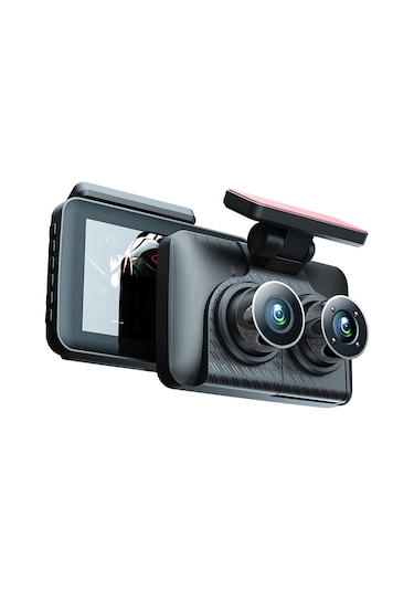 Dash Cam Ön Ve Arka İç 3 Kamera 1080+720+480p 4in Araba Dikiz Aynası Araba Video Kayıt Kamerası Gece Görüş Araba Kamera Kaydedici Otomatik G