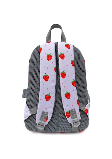 Superbag Kız Çocuk Ilkokul Çantası Çilek Desenli Sırt Çantası Beslenmelik Ve Kalemlik 3'lü Set